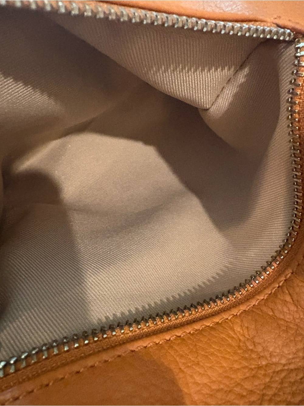 b. makowsky Orange Leather Shoulder Hobo - Picture 8 of 11